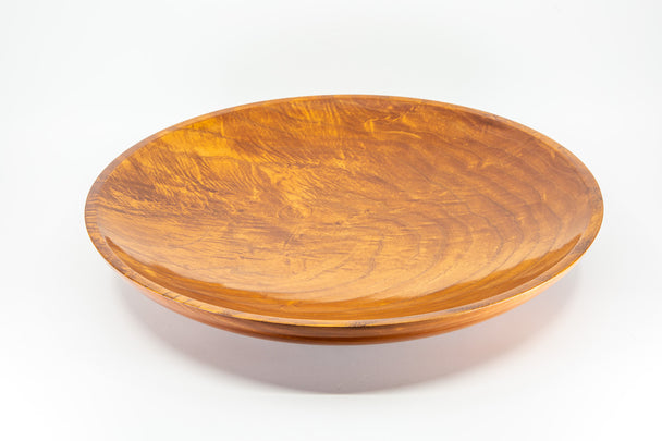 White Ash Platter Golden Amber Maple Stain