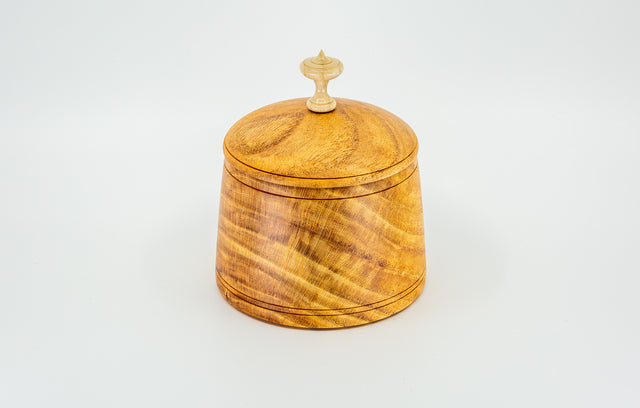 Honey Locust Vessel with White Ash Finial