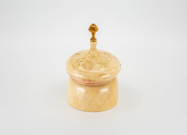 Box Elder Burl with Burr Oak Finial