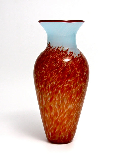 Fire Sky Spotted Vase