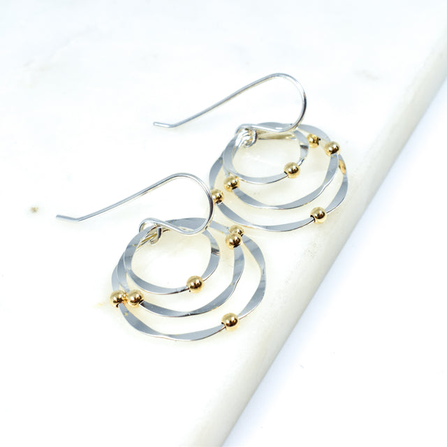 Gold Fill and Sterling Silver Earrings