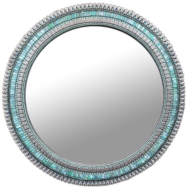 30" Seafoam Drop Mirror