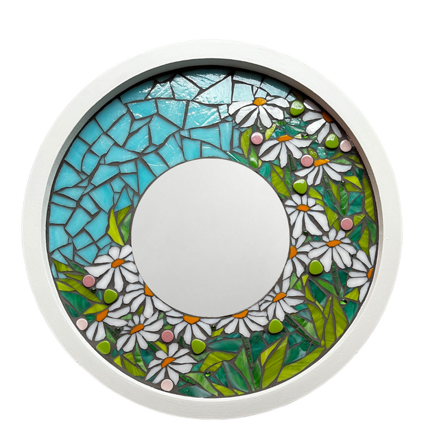 Daisy Garden Mosaic Mirror