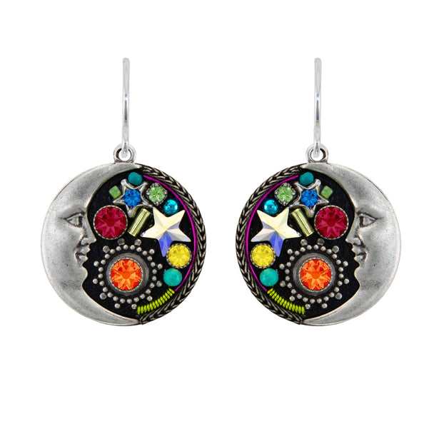 Moon Earrings Multicolor