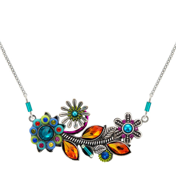 Botanical Flower Necklace Multicolor