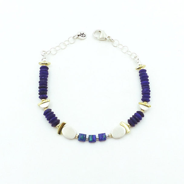 Lapis and Blue Opal Bracelet