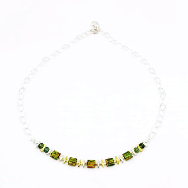 Multi-Colored Opal and Tourmaline Necklace