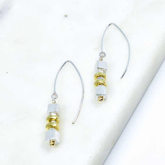 Silver and Gold Earrings