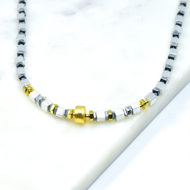 Silver and Gold Necklace