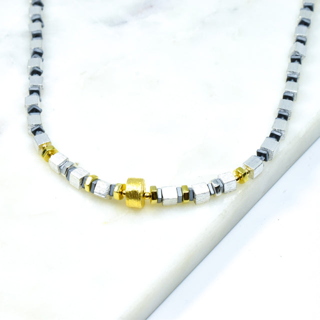 Silver and Gold Necklace
