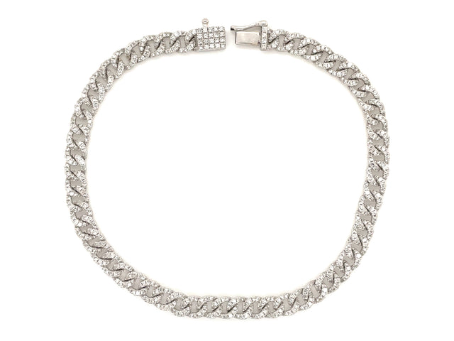 Diamond Pave Link Bracelet