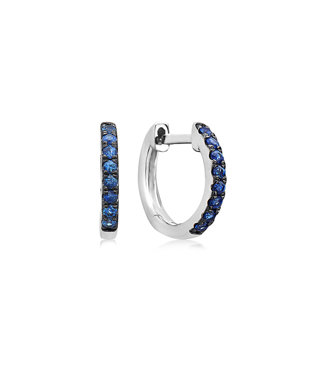 Sapphire Huggy Earrings