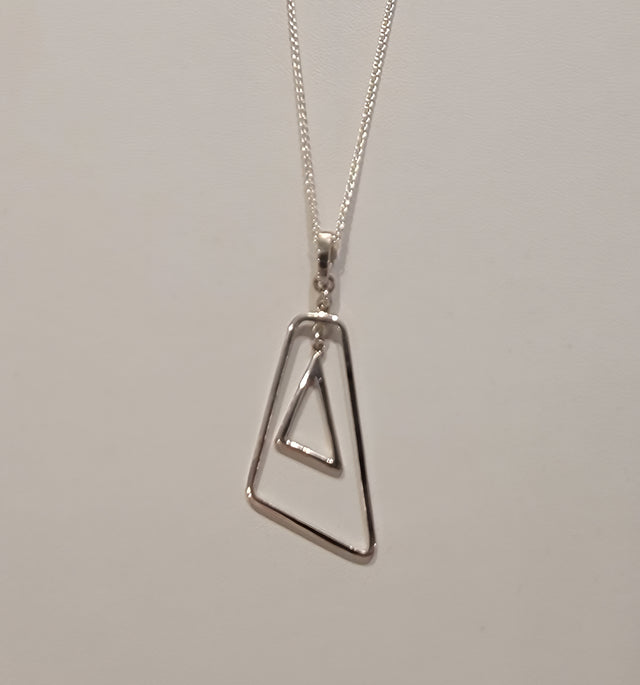 Asymmetrical Triangle Necklace