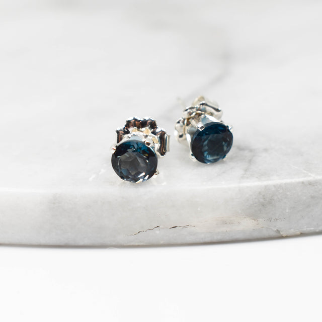 London Blue Topaz Post Earrings