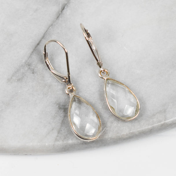 Silver and Quartz Earrings