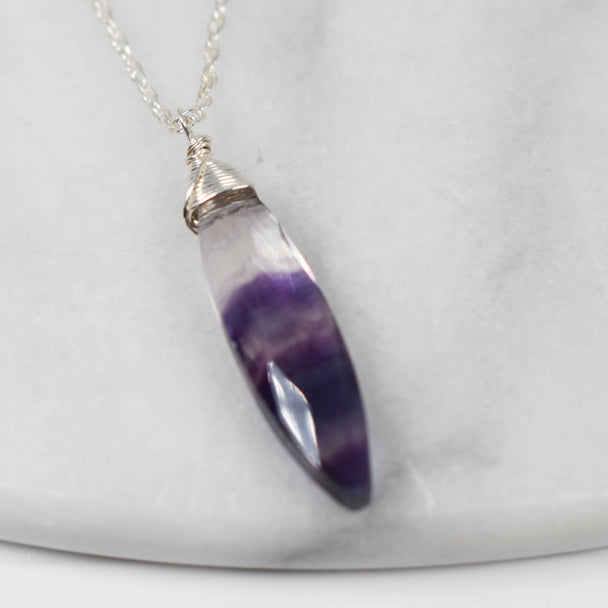 Top Wrapped Flourite Necklace