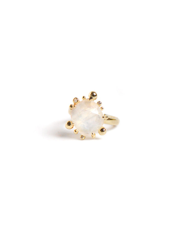 Dew Drop Moonstone Ring