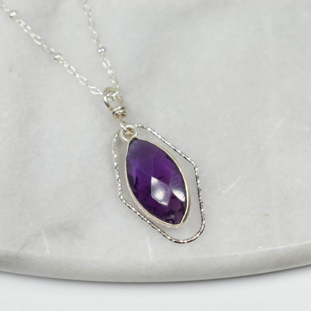 Silver and Amethyst Necklace