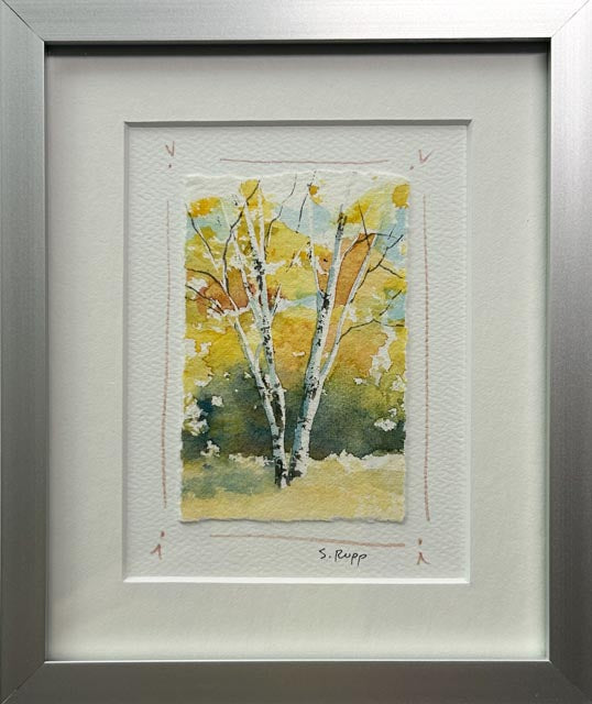 Birches Framed Card #7
