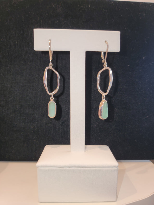 Aqua Lagoon Link Earrings