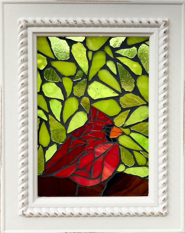 Cardinal Mosaic Window