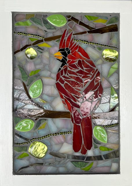 Cardinal Mosaic Wall Hanging