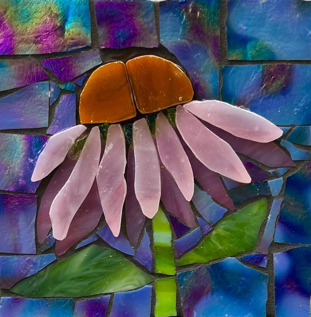 Coneflower Mosaic Wall Hanging