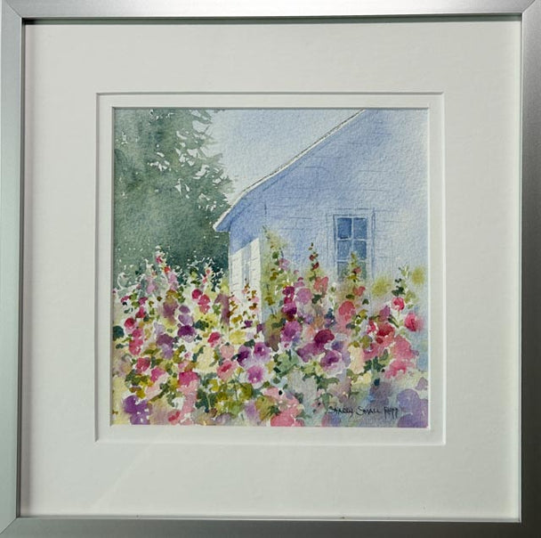 Cottage Hollyhocks