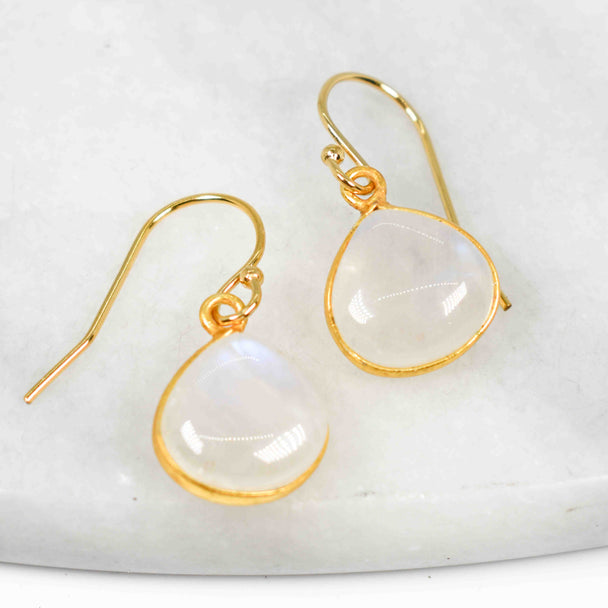 Moonstone Gold Fill Earrings
