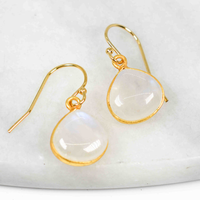 Moonstone Gold Fill Earrings