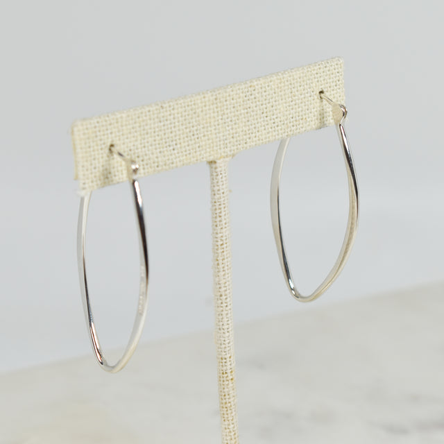 Marquis Hoop Catch Earrings