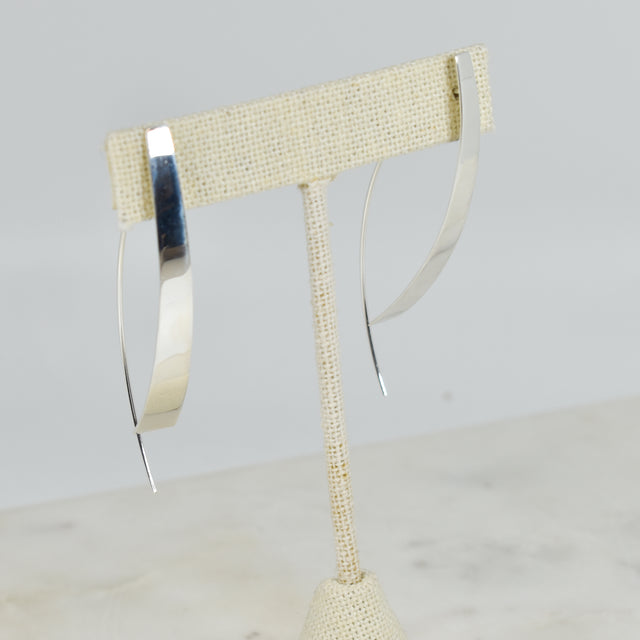 Sterling Silver Trapezoid Earrings