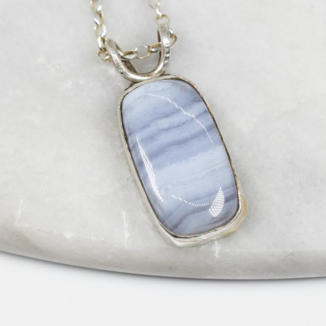 Blue Lace Agate Necklace