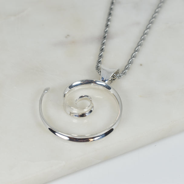 Silver Spiral Pendant