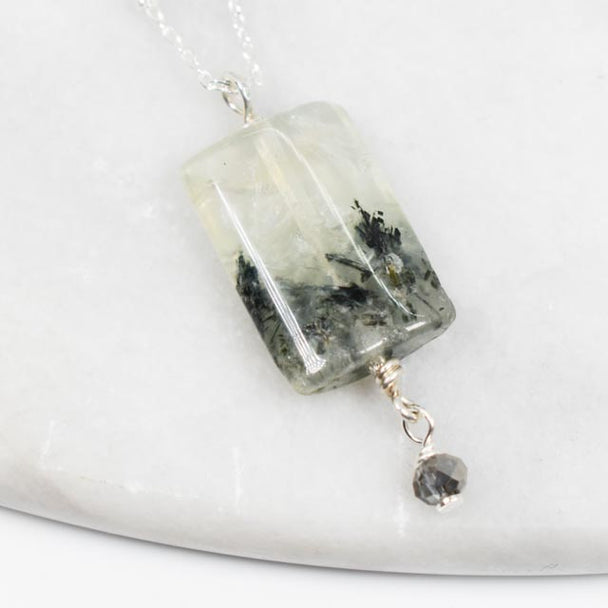 Prehnite Silver Necklace
