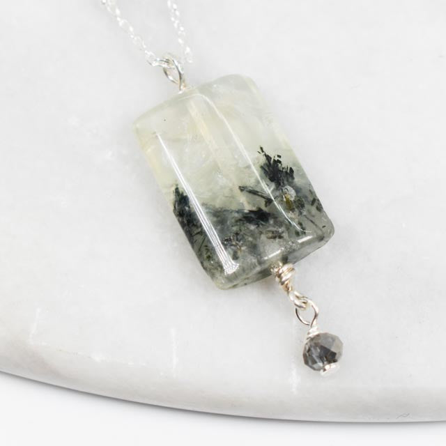 Prehnite Silver Necklace