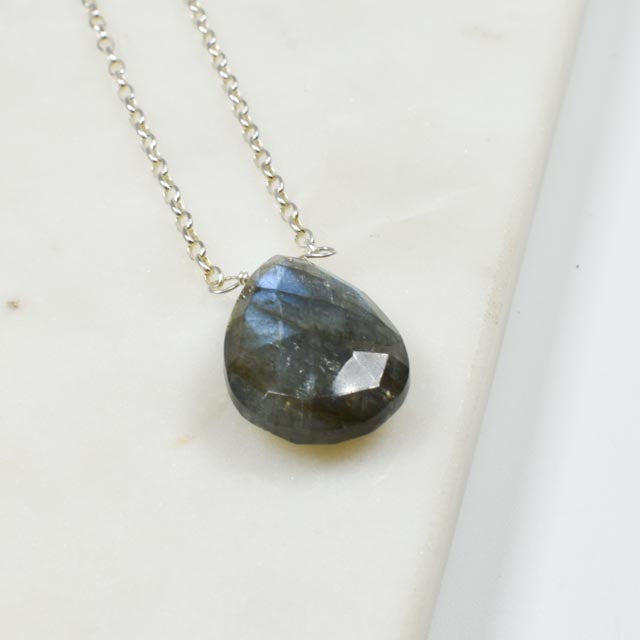 Labradorite Sterling Silver Necklace