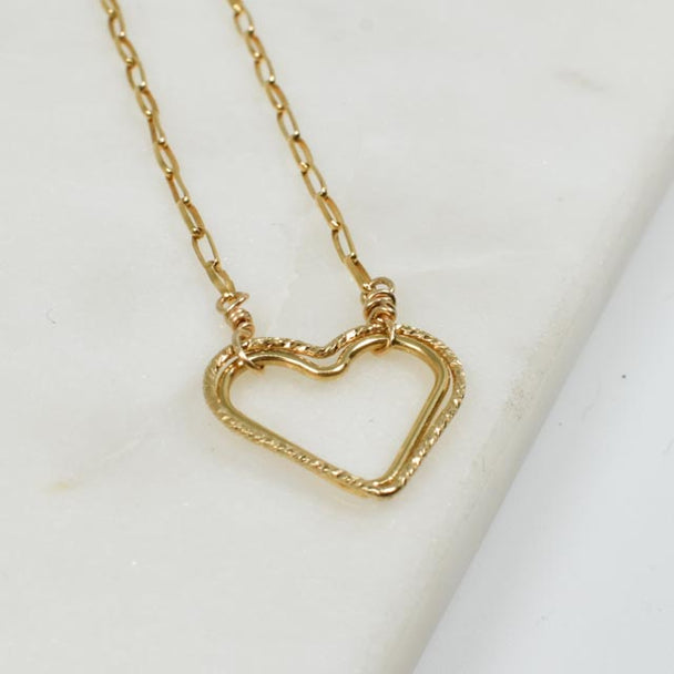Gold Fill Double Heart Necklace