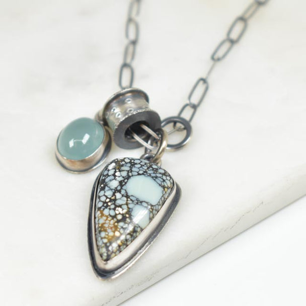 White River Turquoise and Aquamarine Necklace