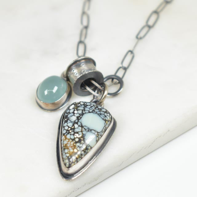 White River Turquoise and Aquamarine Necklace
