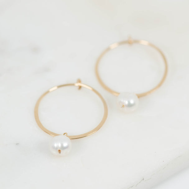 Pearl Hoops