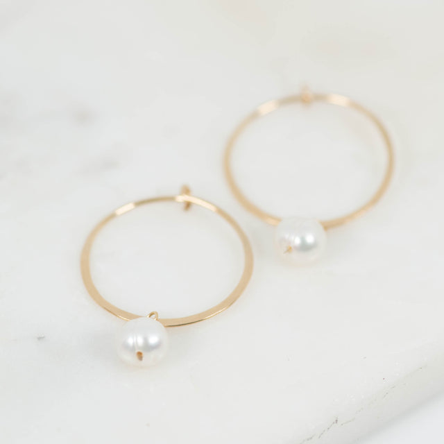 Pearl Hoops