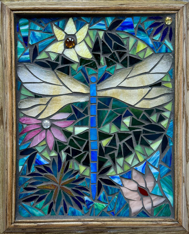 Dragonfly Mosaic Window