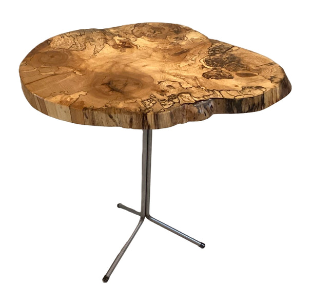 Dramatic Maple Accent Table