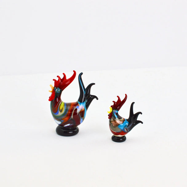 Murano Glass Rooster Figurine