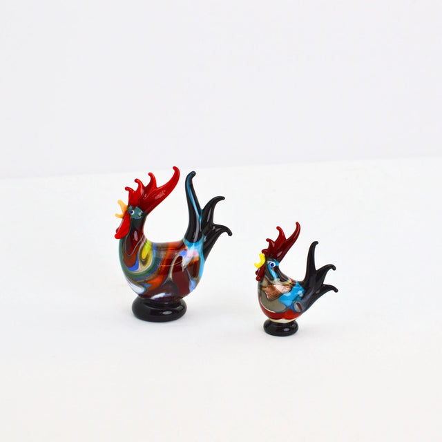 Murano Glass Rooster Figurine