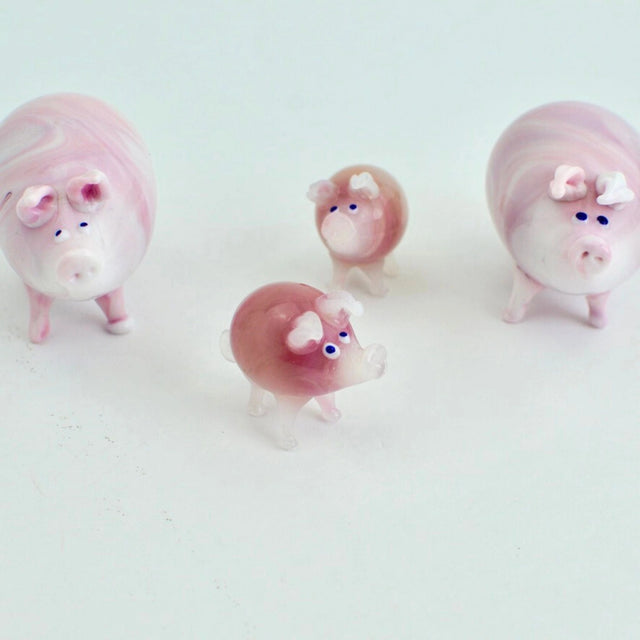 Murano Glass Pig Figurine