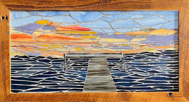 End Of The Dock Mosaic Window (Online Only)