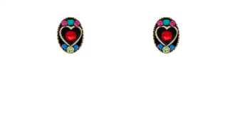 Stud Oval Shape Post Earrings