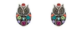 Stud Owl Post Earrings